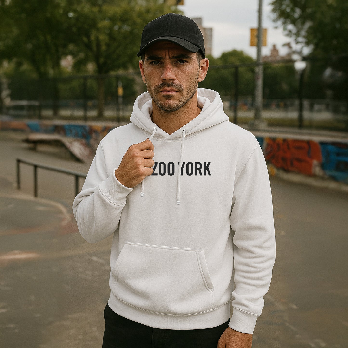 ZOO YORK CORE HOODIE LITE WHITE