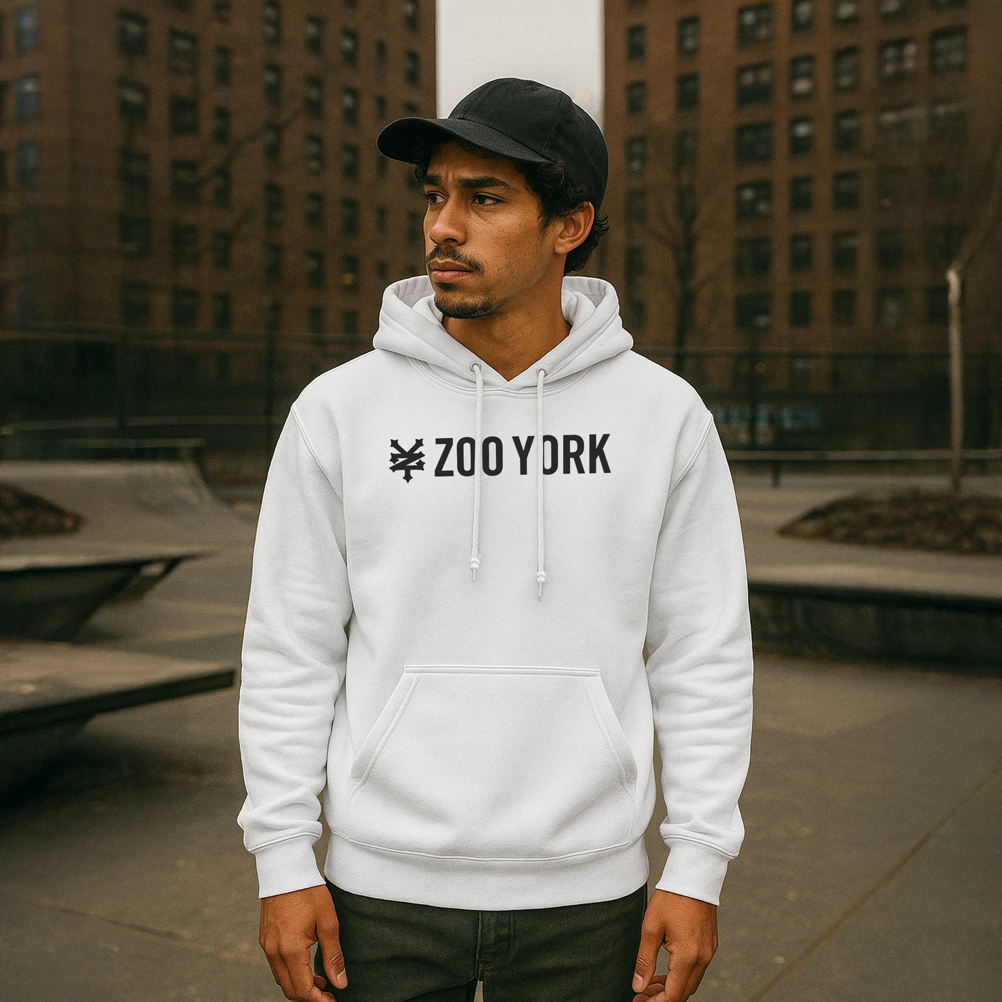 ZOO YORK CORE HOODIE LITE WHITE