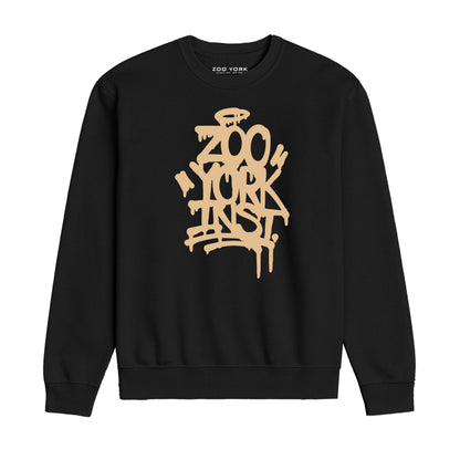 ZOO YORK DRIPPY CREW SWEAT BLACK