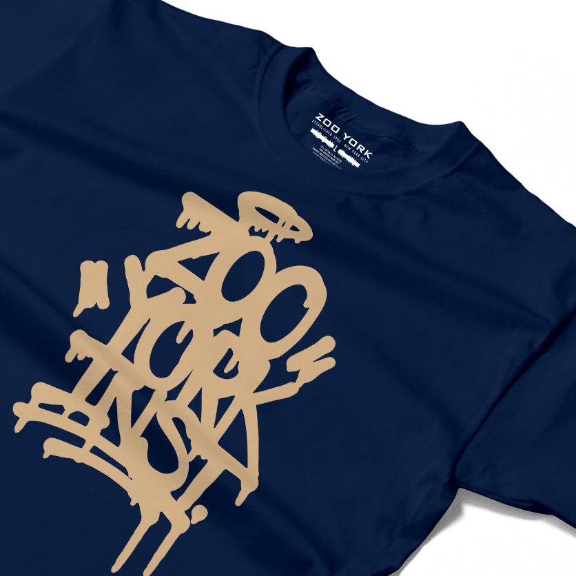 Zoo York Drippy T-Shirt Navy Blue - detail