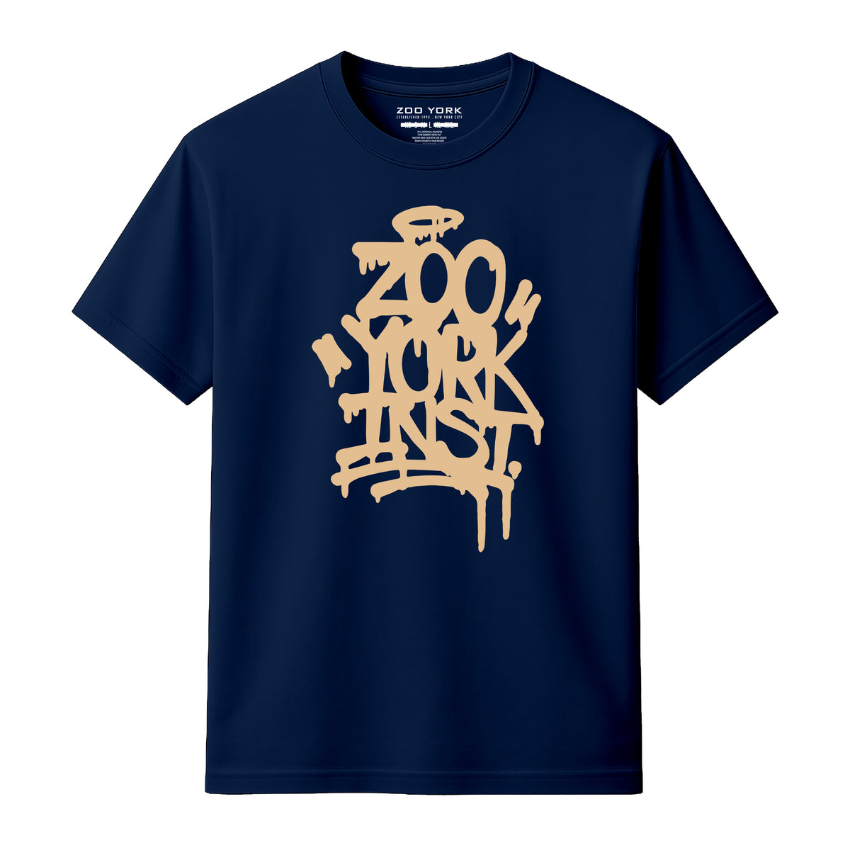 Zoo York Drippy T-Shirt Navy Blue - front