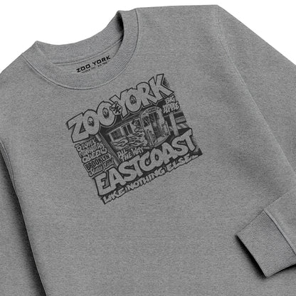 ZOO YORK CITY RIDES CREW SWEAT HEATHER GREY