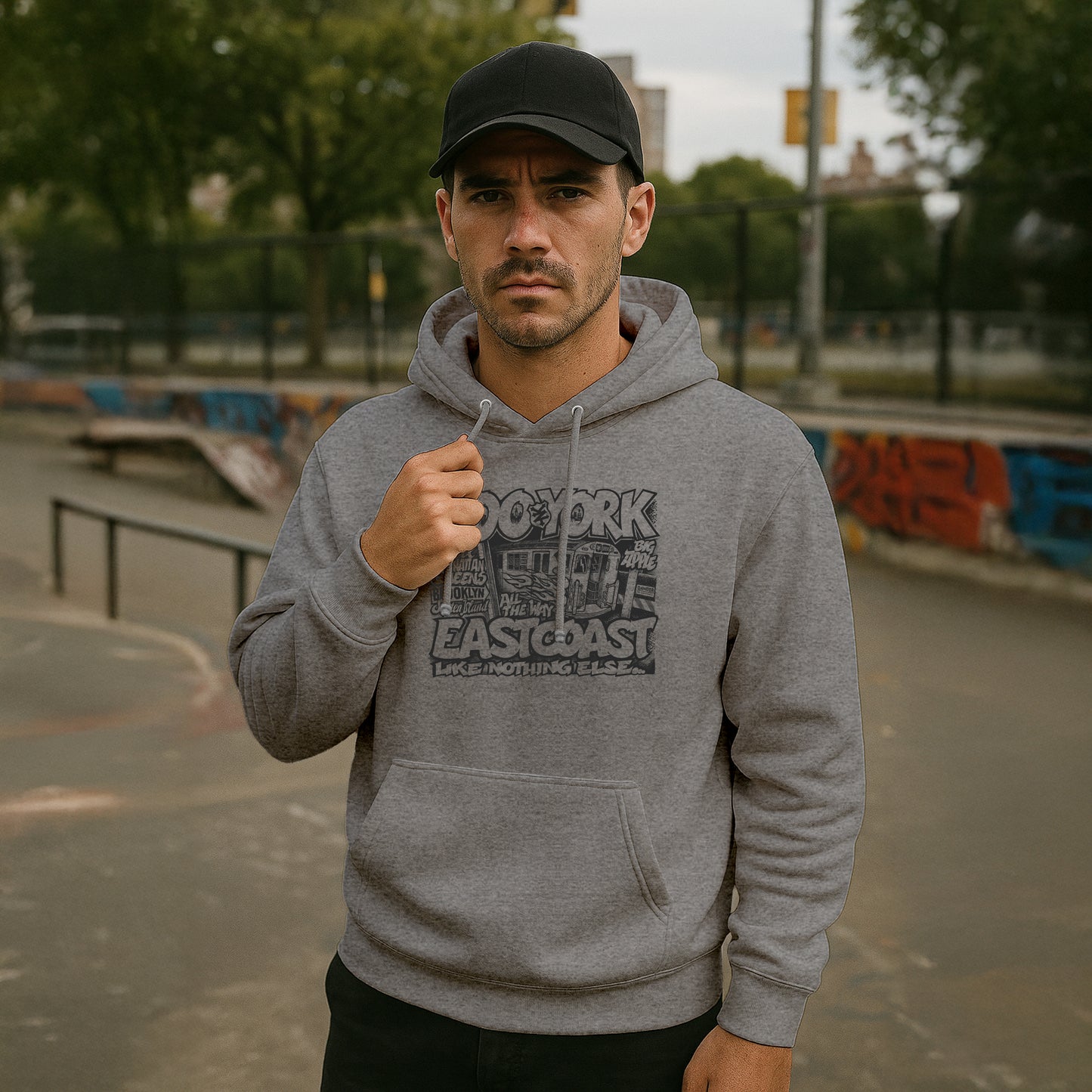 ZOO YORK CITY RIDES HOODIE HEATHER GREY