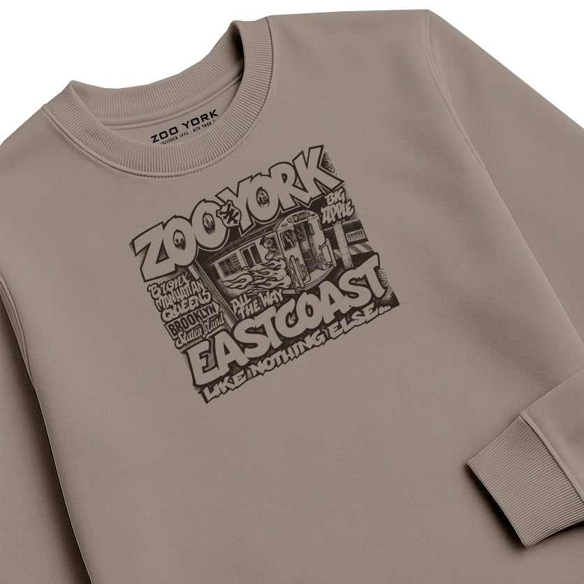 ZOO YORK CITY RIDES CREW SWEAT STONE