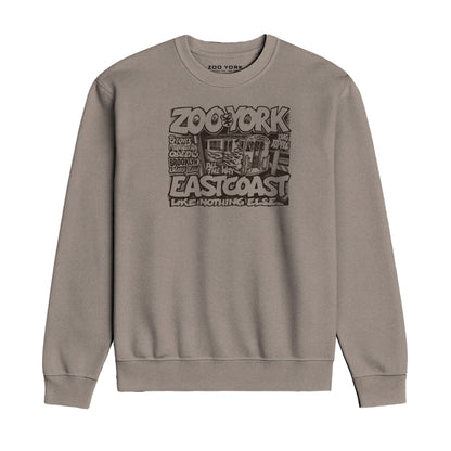Zoo York City Rides Crew Sweat Stone