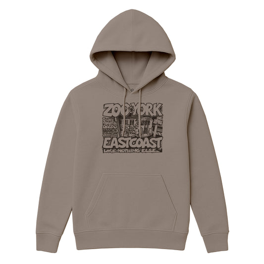ZOO YORK CITY RIDES HOODIE STONE