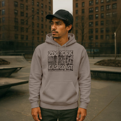 ZOO YORK CITY RIDES HOODIE STONE
