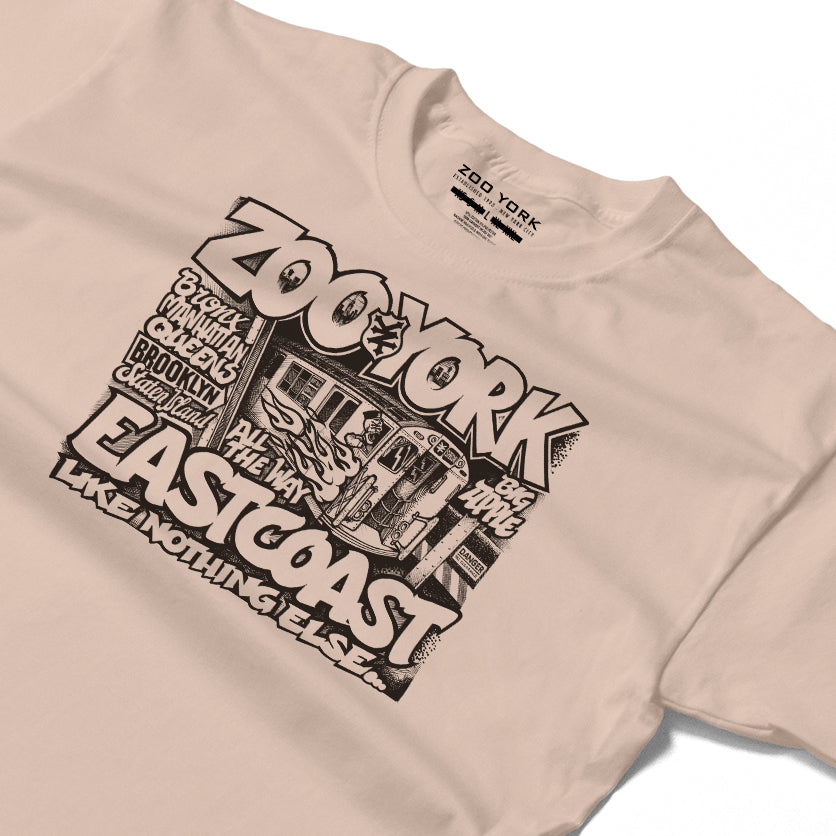 ZOO YORK CITY RIDES T-SHIRT NATURAL