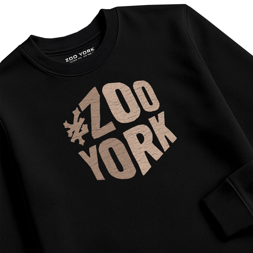 ZOO YORK ZY BLOCK CREW SWEAT BLACK