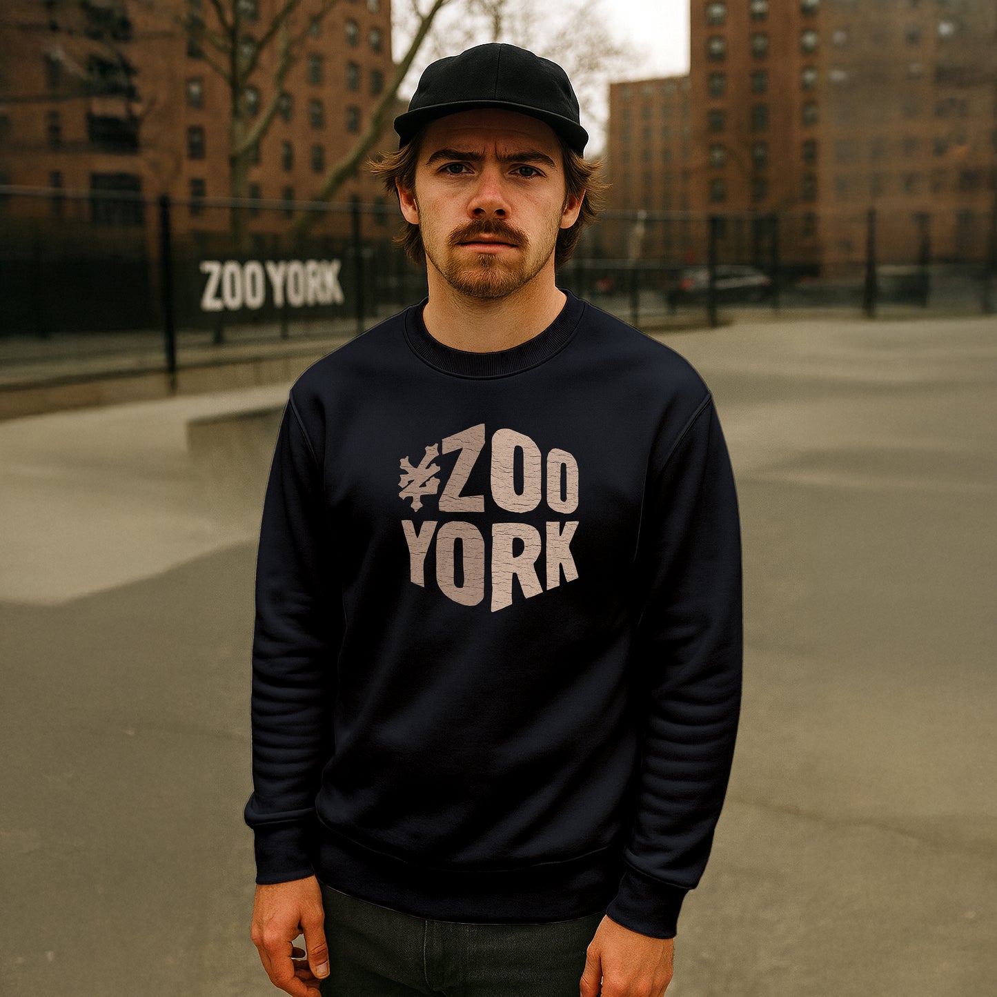 ZOO YORK ZY BLOCK CREW SWEAT BLACK