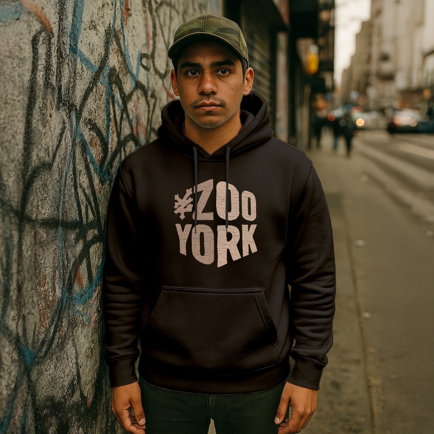 ZOO YORK ZY BLOCK HOODIE BLACK