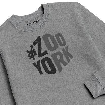 ZOO YORK ZY BLOCK CREW SWEAT HEATHER GREY