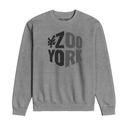 ZOO YORK ZY BLOCK CREW SWEAT HEATHER GREY