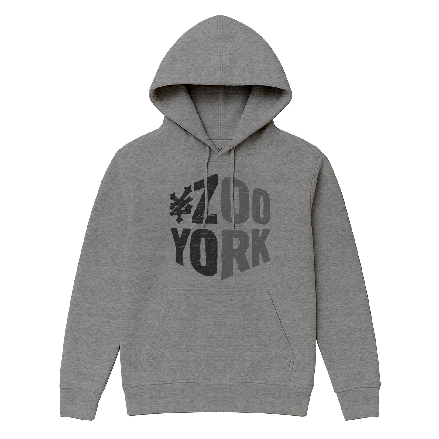 ZOO YORK ZY BLOCK HOODIE HEATHER GREY