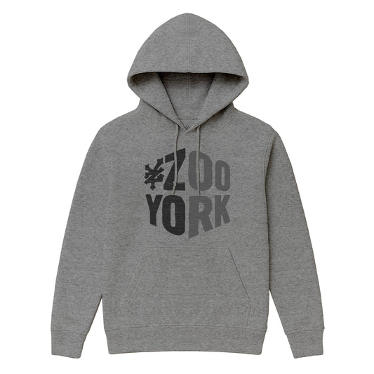 ZOO YORK ZY BLOCK HOODIE HEATHER GREY
