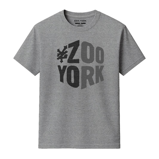 ZOO YORK ZY BLOCK T-SHIRT HEATHER GREY