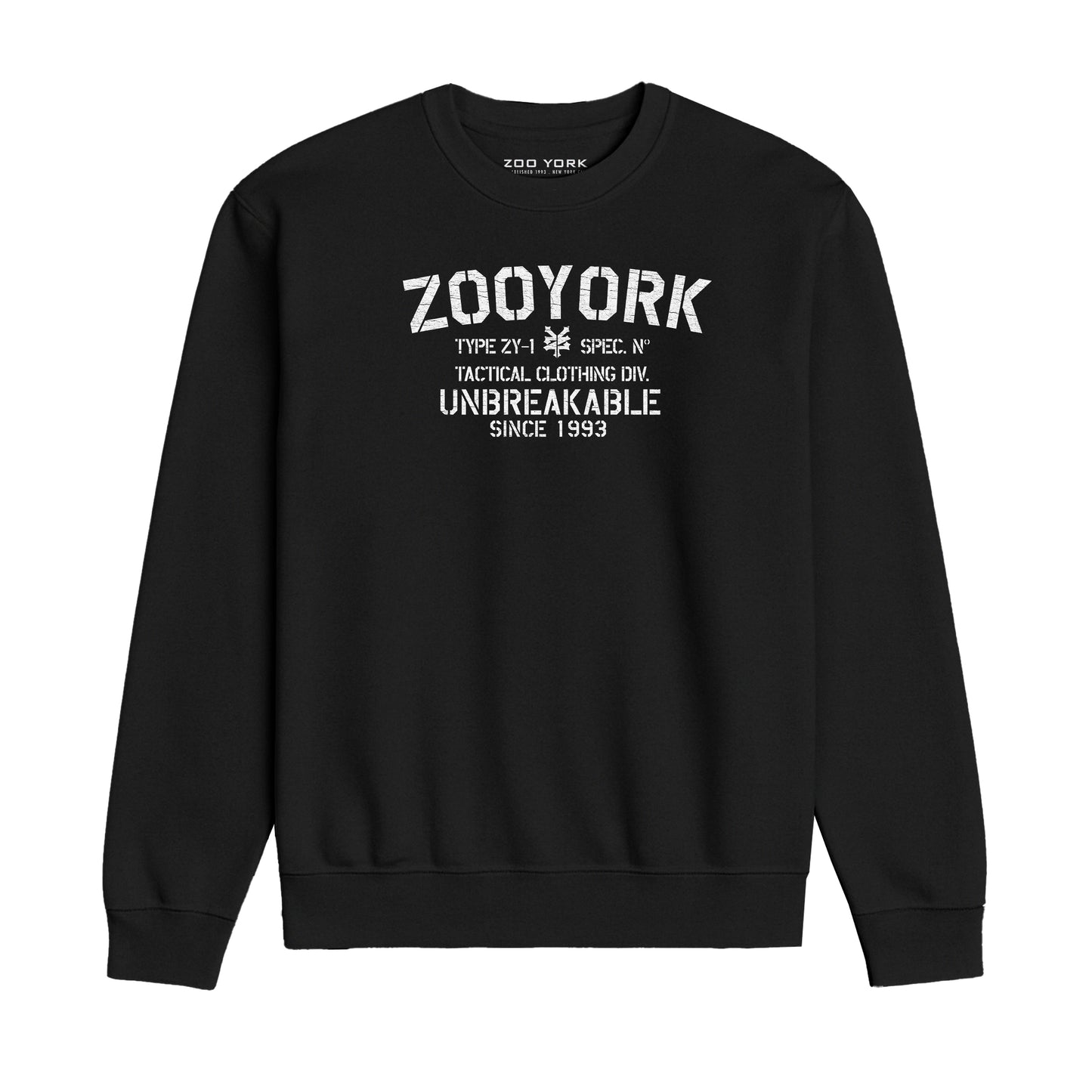 ZOO YORK UNBREAKABLE CREW SWEAT BLACK