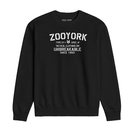 ZOO YORK UNBREAKABLE CREW SWEAT BLACK
