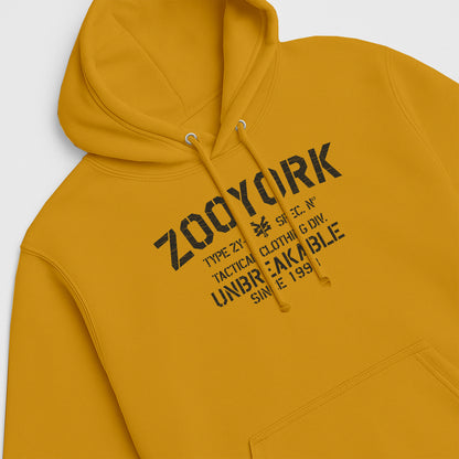 ZOO YORK UNBREAKABLE HOODIE LITE MUSTARD