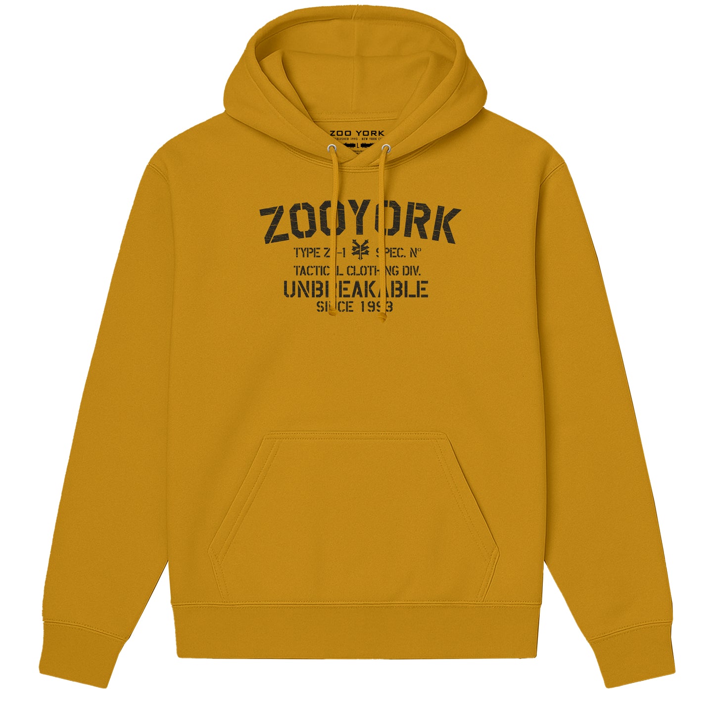ZOO YORK UNBREAKABLE HOODIE LITE MUSTARD