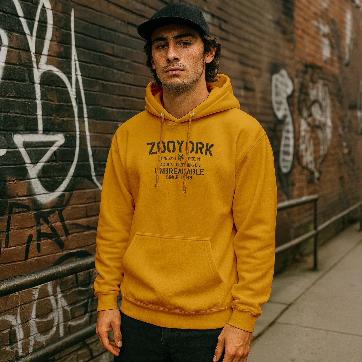 ZOO YORK UNBREAKABLE HOODIE LITE MUSTARD