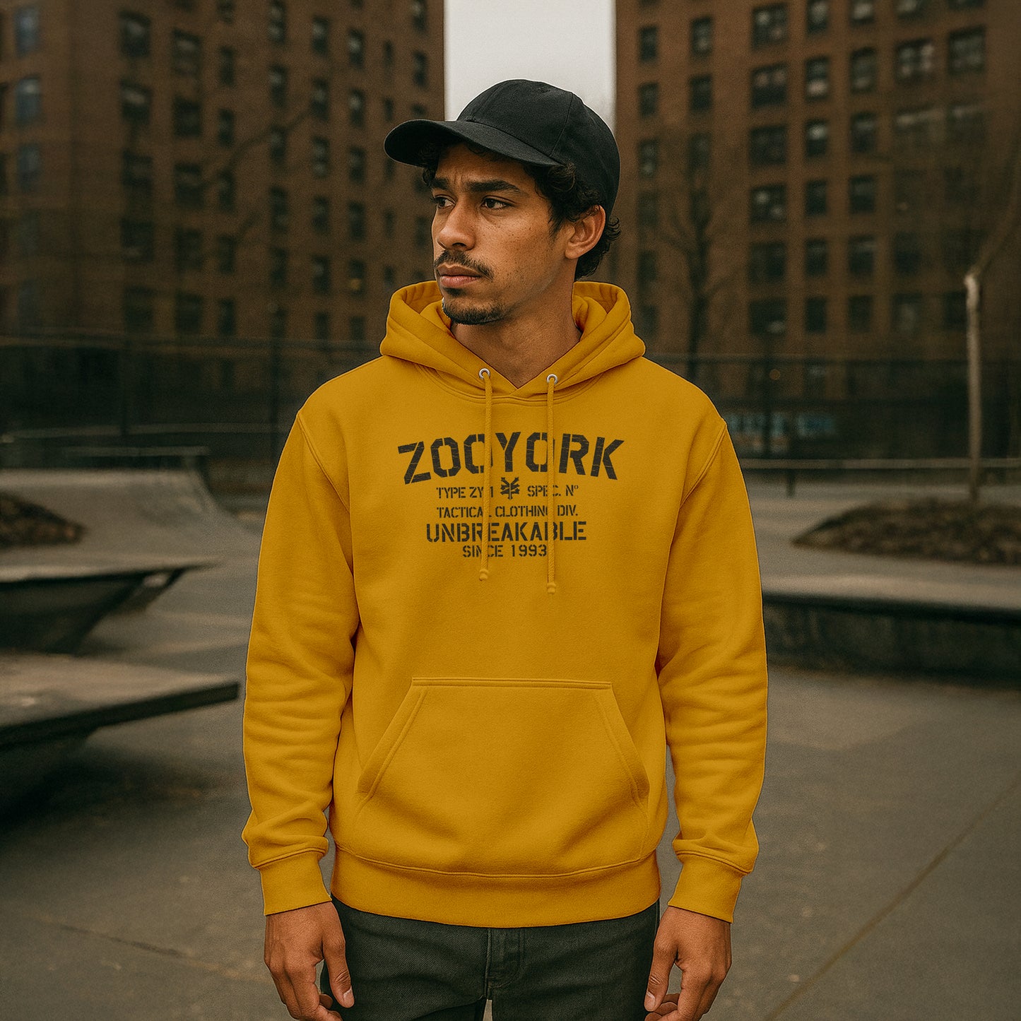 ZOO YORK UNBREAKABLE HOODIE LITE MUSTARD