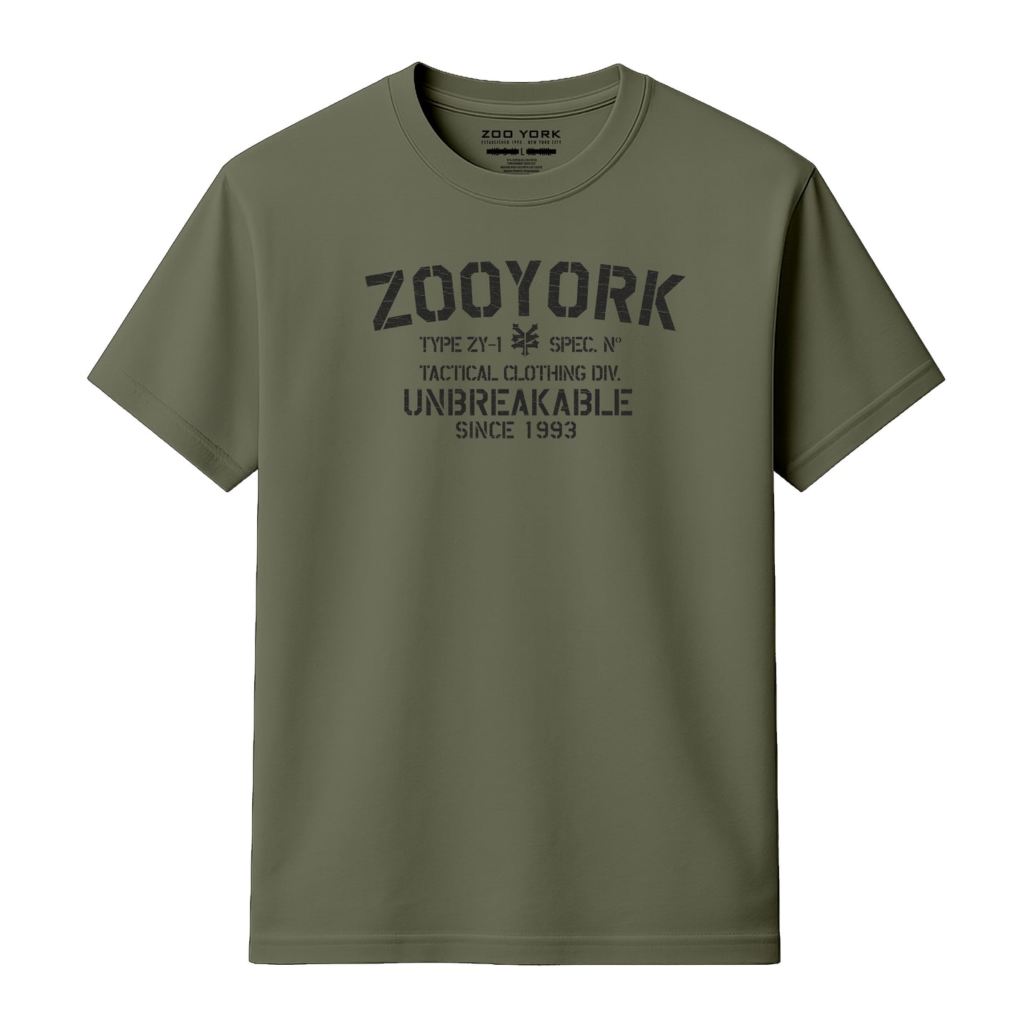 ZOO YORK UNBREAKABLE T-SHIRT CLASSIC OLIVE