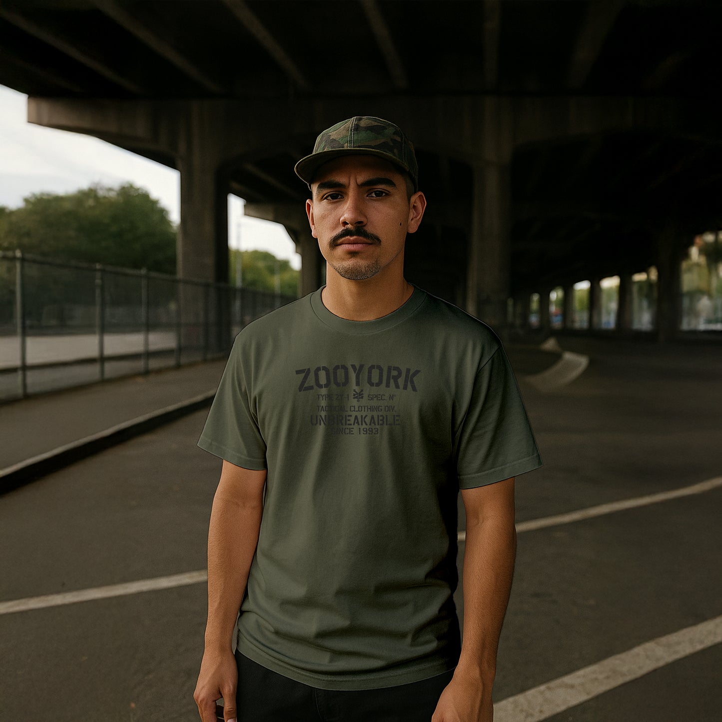ZOO YORK UNBREAKABLE T-SHIRT CLASSIC OLIVE