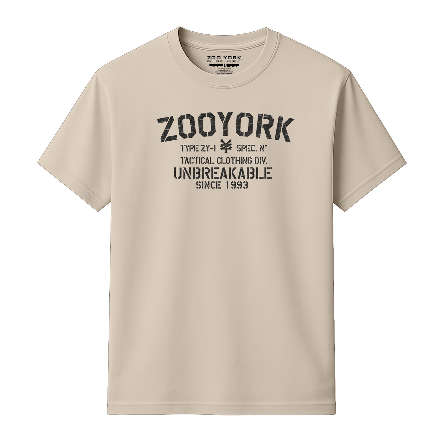 ZOO YORK UNBREAKABLE T-SHIRT NATURAL