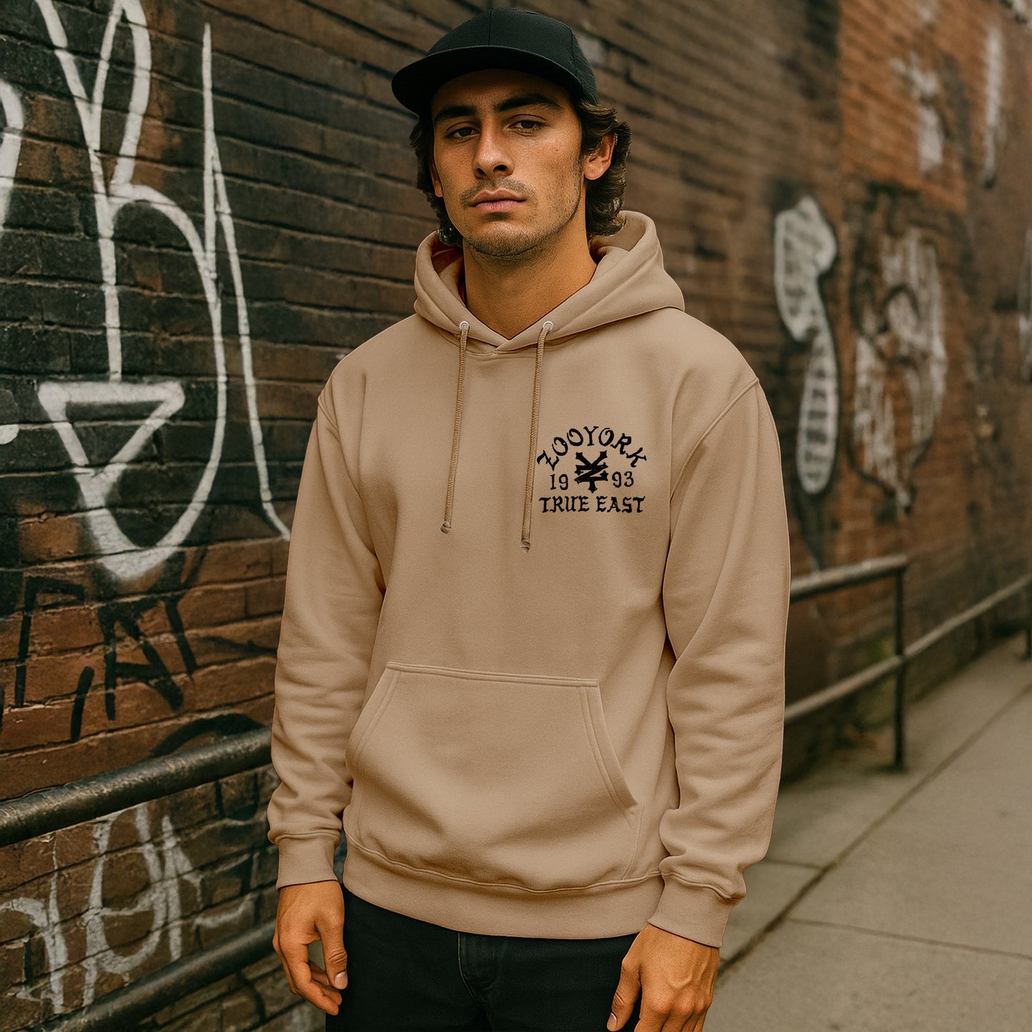 ZOO YORK TRUE EAST SKETCH HOODIE LITE NUDE
