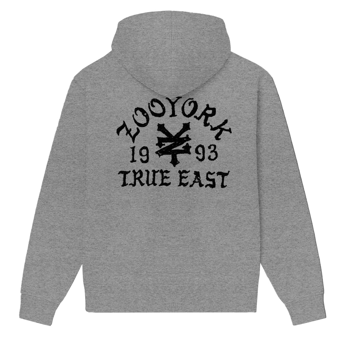 Zoo York True East Sketch Hoodie Sport Grey - back