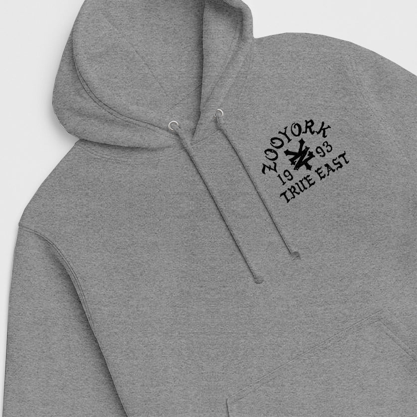 Zoo York True East Sketch Hoodie Sport Grey - detail