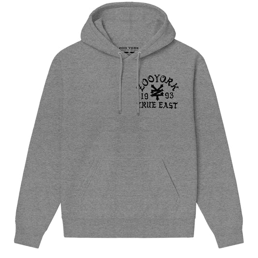 Zoo York True East Sketch Hoodie Sport Grey - front