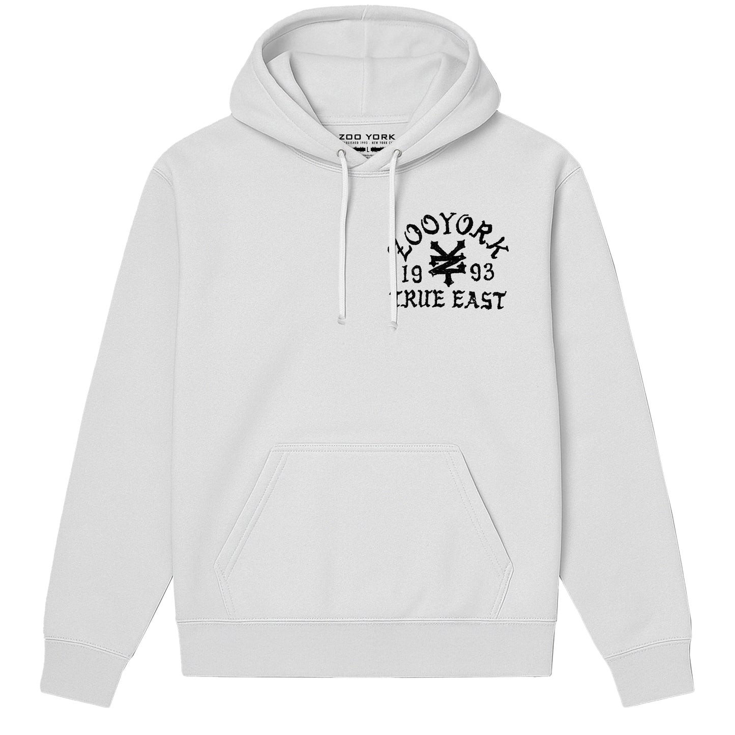ZOO YORK TRUE EAST SKETCH HOODIE LITE WHITE