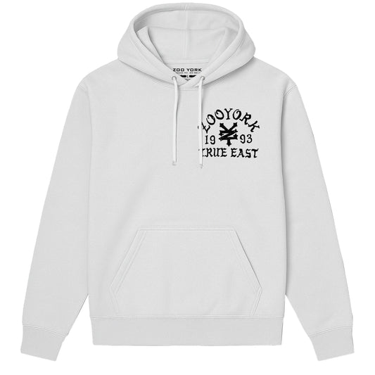 ZOO YORK TRUE EAST SKETCH HOODIE LITE WHITE