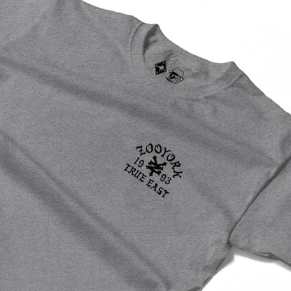 Zoo York True East Sketch Long Sleeve T-Shirt Heather Grey - detail