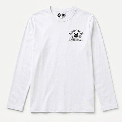 Zoo York True East Sketch Long Sleeve T-Shirt White - front