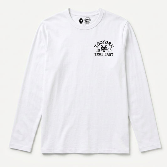 Zoo York True East Sketch Long Sleeve T-Shirt White - front