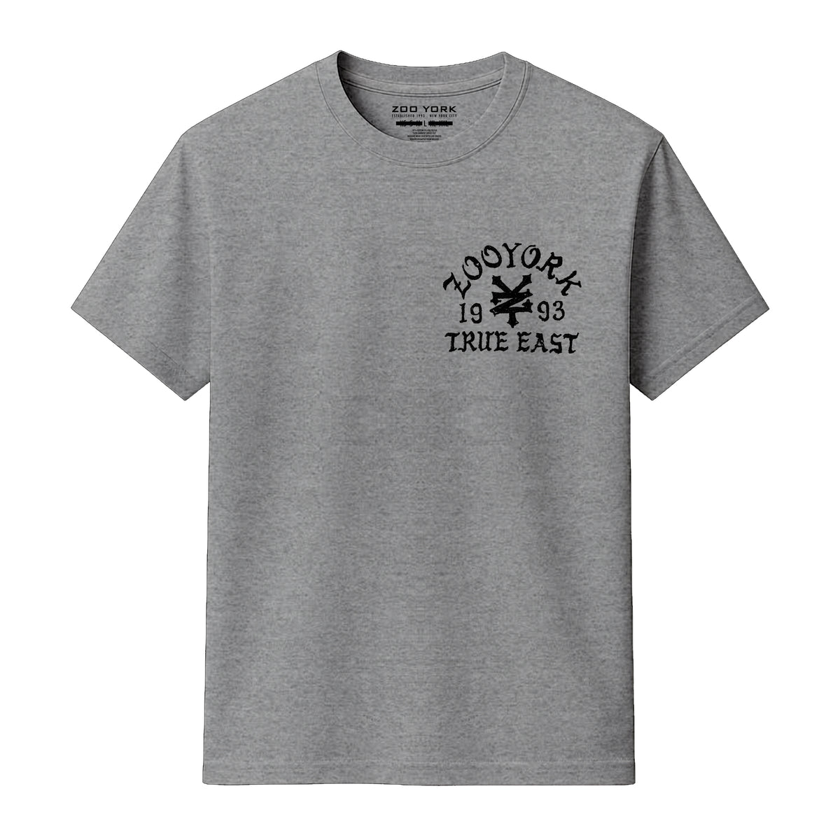 Zoo York True East Sketch T-Shirt Heather Grey - front