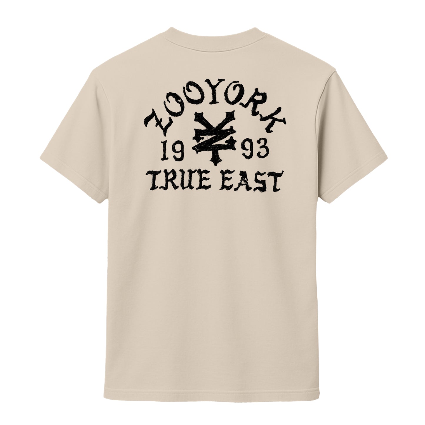 ZOO YORK TRUE EAST SKETCH T-SHIRT NATURAL