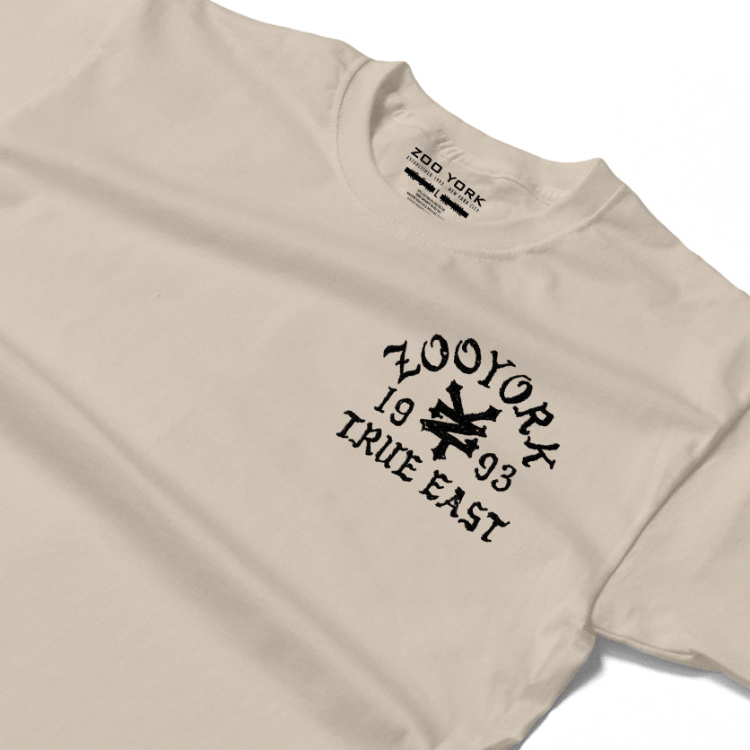 ZOO YORK TRUE EAST SKETCH T-SHIRT NATURAL