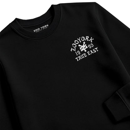 ZOO YORK TRUE EAST SKETCH CREW SWEAT BLACK