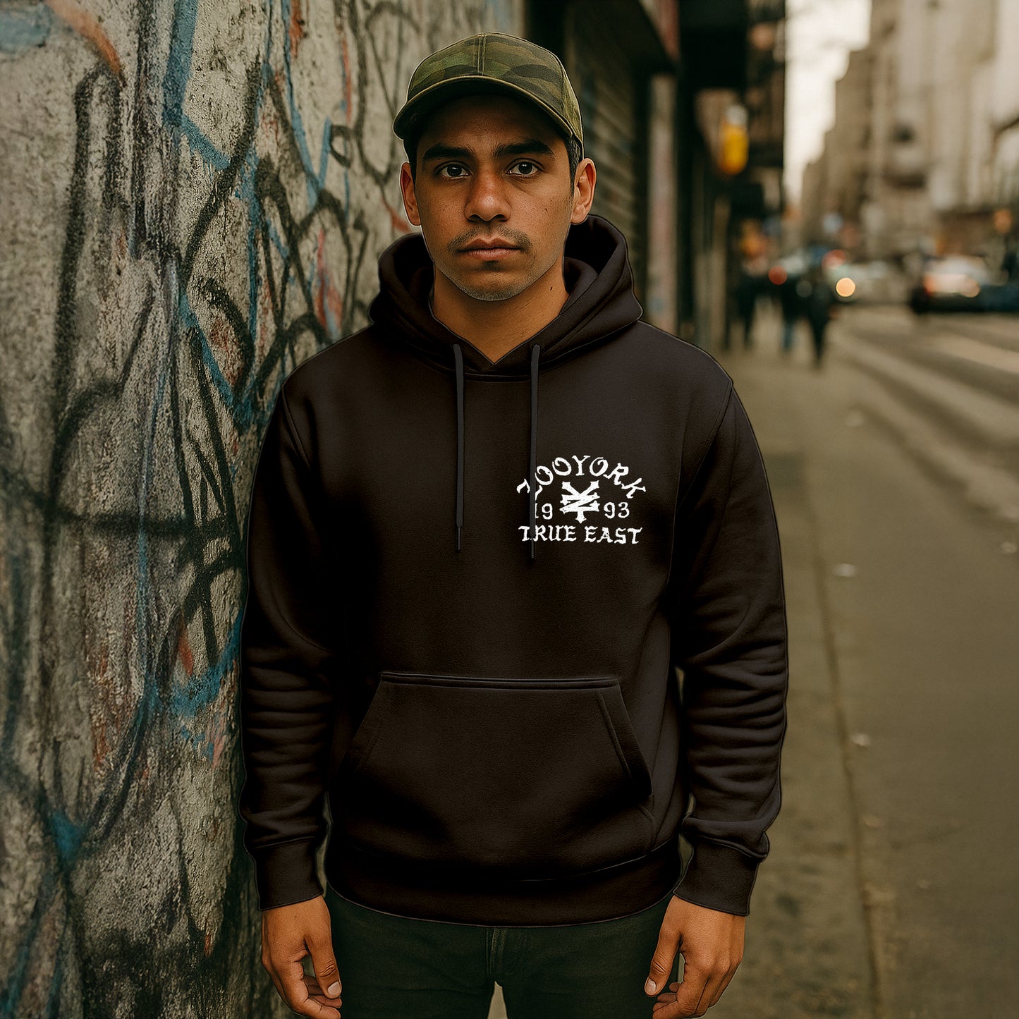 ZOO YORK TRUE EAST SKETCH HOODIE BLACK