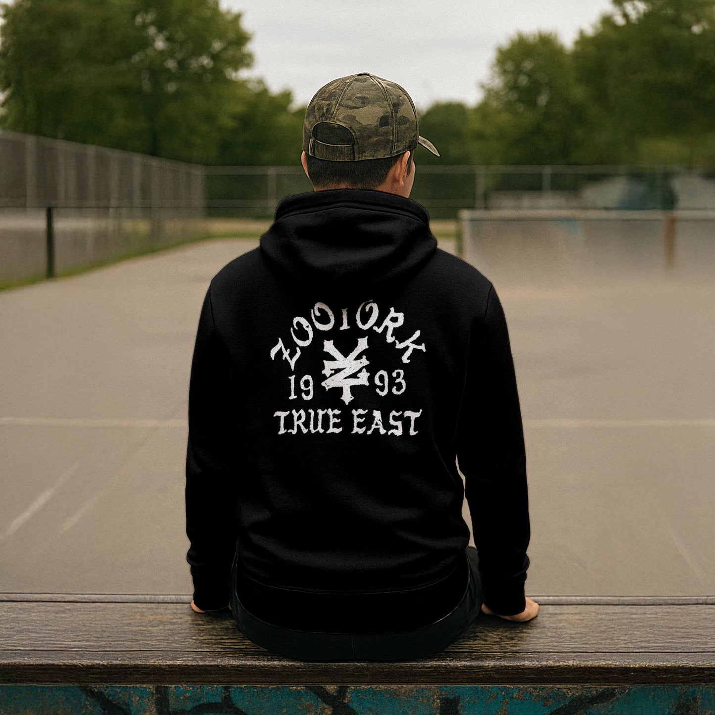 ZOO YORK TRUE EAST SKETCH HOODIE BLACK