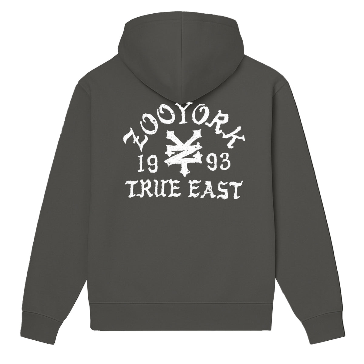 Zoo York True East Sketch Hoodie Charcoal - back