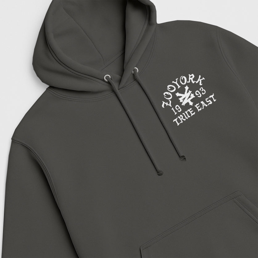 Zoo York True East Sketch Hoodie Charcoal - detail