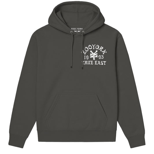 Zoo York True East Sketch Hoodie Charcoal - front