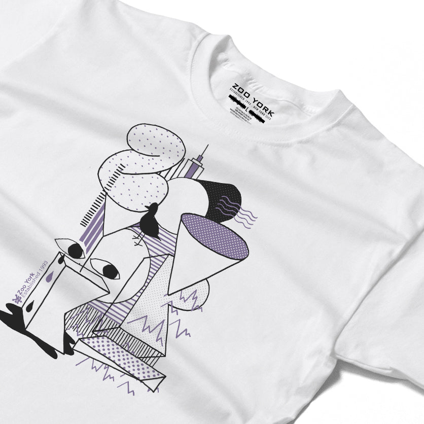 ZOO YORK NY STACK T-SHIRT WHITE