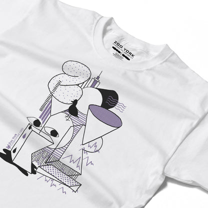 ZOO YORK NY STACK T-SHIRT WHITE