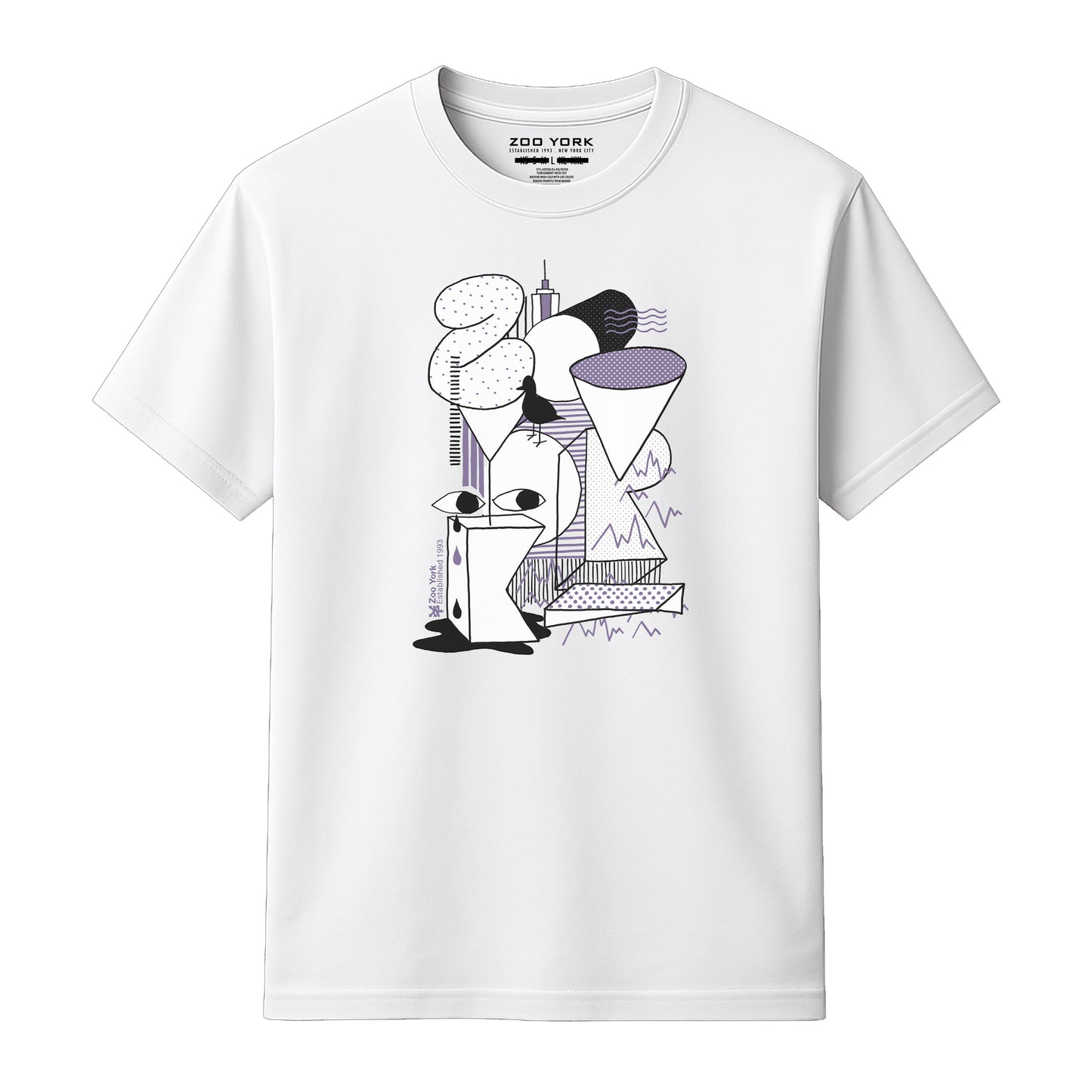 ZOO YORK NY STACK T-SHIRT WHITE